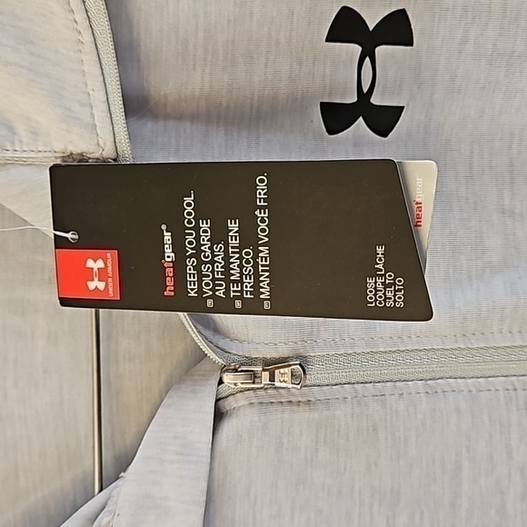 Under Armour Heatgear Loose Training Shirt 1/2 Zip Collar NWT Sz‎ M - Picture 9 of 11